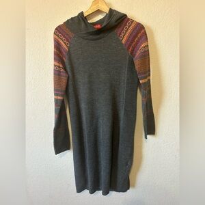 Krimson Klover Mover Maker Grey and Pink Hoodie Dress - Size Small